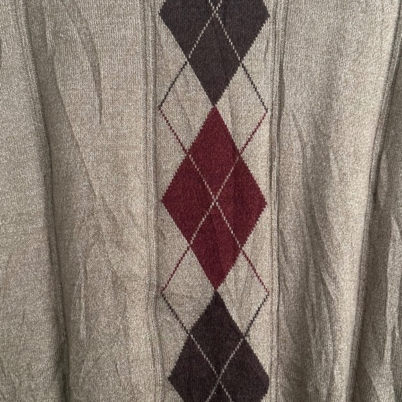 NWT Men's DOCKERS Brown Argyle Sweater Vest - Size Men's XL - Picture 7 of 10